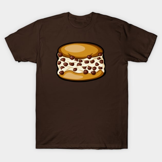 Chocolate Chip Ice Cream Sandwich T-Shirt by reginarennart